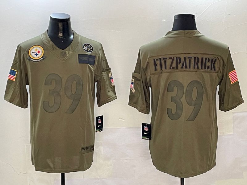 Men Pittsburgh Steelers #39 Fitzpatrick Green 2024 Nike Limited NFL Jersey style 01082